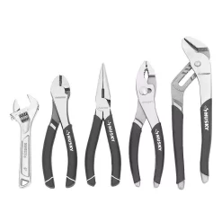 Promo ๐ Husky 7 In. Diagonal Pliers, 8 In. Nose Pliers, 8 In. Slip Joint Pliers, 10 In. Groove Joint Pliers ๐