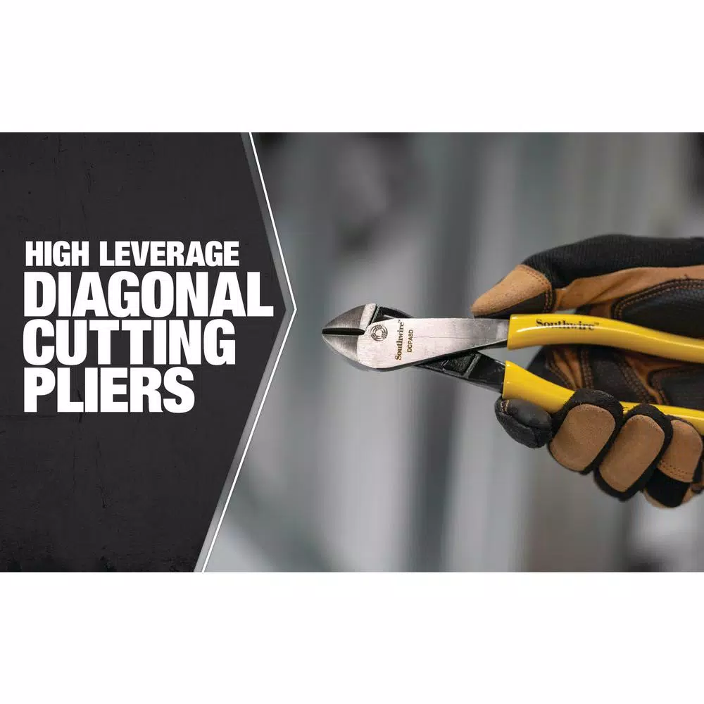 Top 10 𧨠Southwire 8 In. Angled Head High-Leverage Diagonal Cutting Pliers With Dipped Handles 𧨠- Image 3