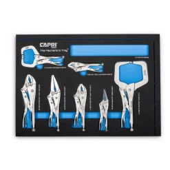 Best Pirce β€οΈ Capri Tools Klinge Locking Pliers Set With The Mechanicβs Tray (7-Piece) π