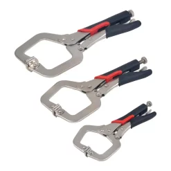 Outlet โ KING C-Clamp Locking Pliers Set (3-Piece Set) ๐