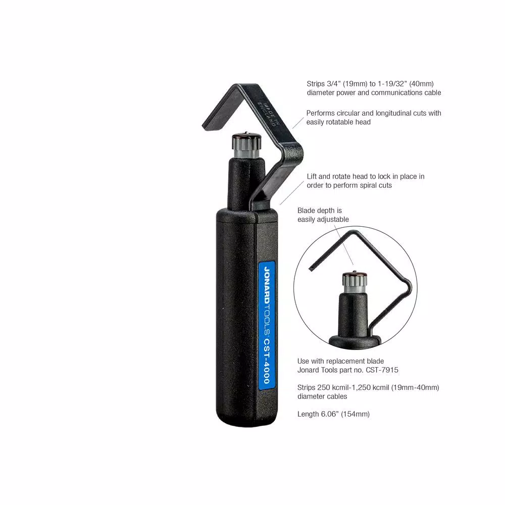 Budget βοΈ Jonard 3/4 In. To 1-5/8 In. Round Cable Stripper π - Image 7
