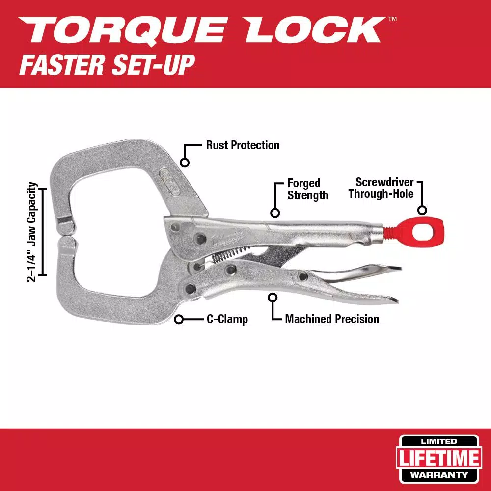 Best reviews of π Milwaukee 6 In. Torque Lock Locking C-Clamp With Regular Jaws π₯° - Image 2