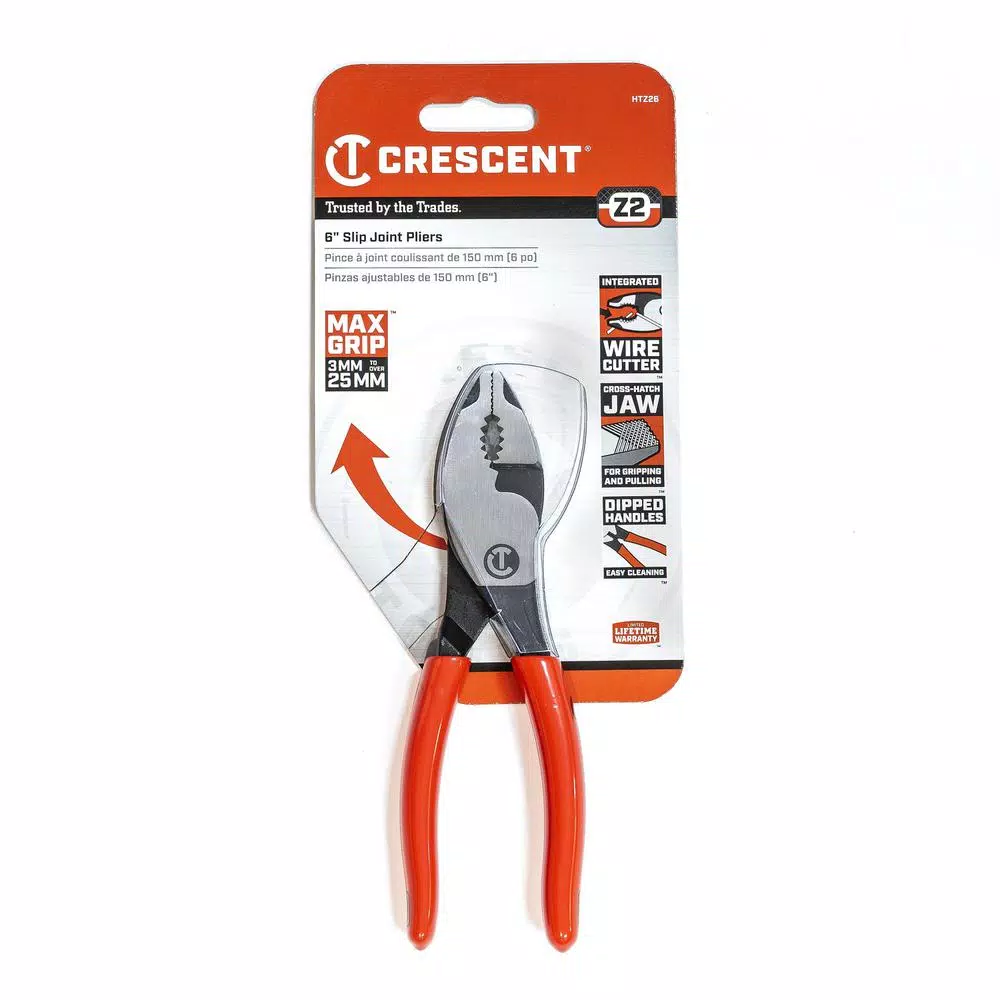Promo β Crescent 6 In. Z2 Dipped Handle Slip Joint Pliers π - Image 2