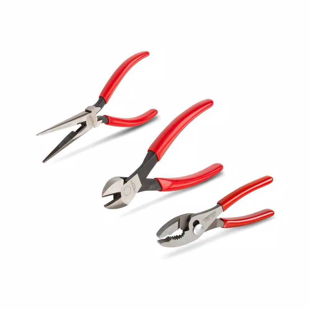 Discount βοΈ TEKTON Diagonal Cutting, Long Nose, Slip Joint Pliers Set (3-Piece) β€οΈ