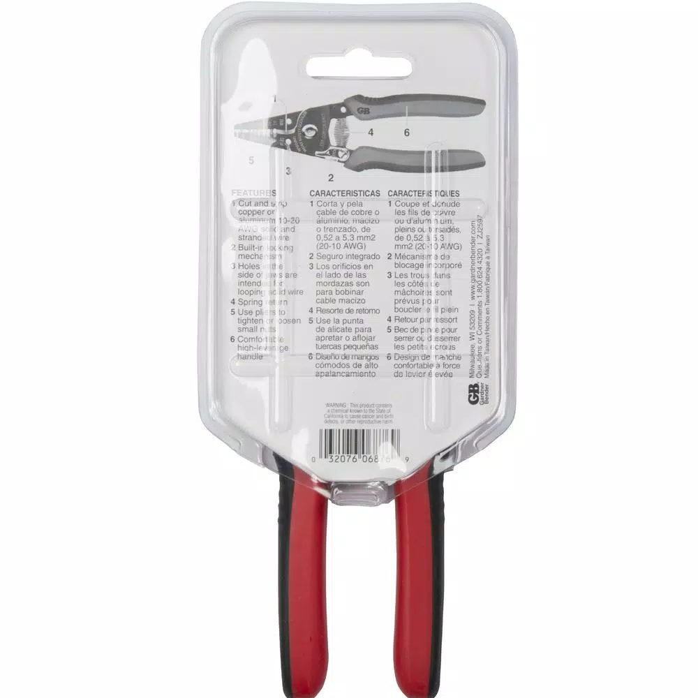 Cheapest β Gardner Bender 10-20 AWG Solid Or Stranded Wire Stripper With Lock π - Image 3