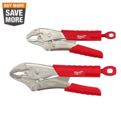 Best Sale 😍 Milwaukee Torque Lock Curved Jaw Locking Pliers Set (2-Piece) ⌛