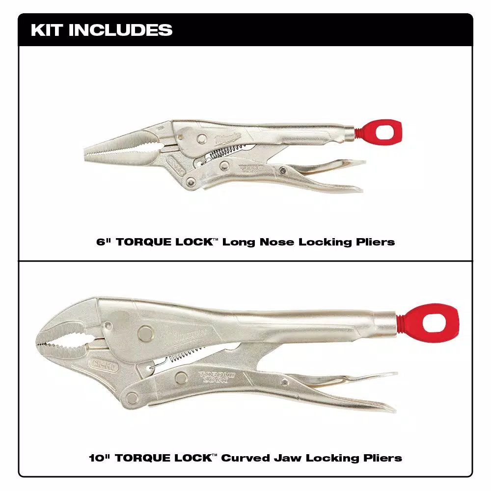 Flash Sale ๐ Milwaukee Torque Lock Locking Pliers Set (2-Piece) โญ - Image 3