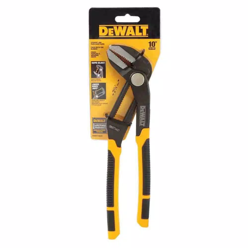 New 🌟 DEWALT 10 In. Straight Jaw Pushlock Plier 🌟 - Image 5