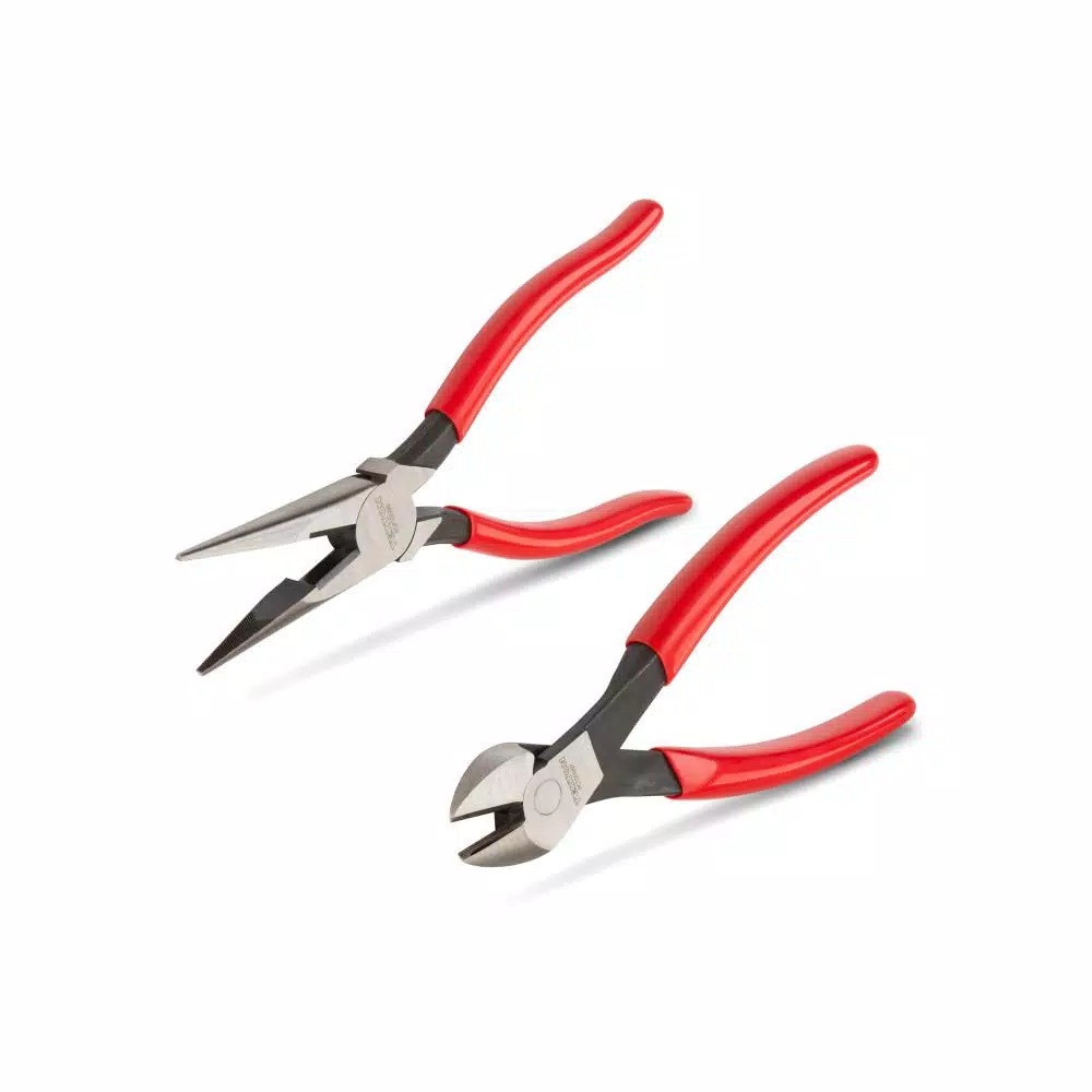 New β TEKTON Diagonal Cutting, Long Nose Pliers Set (2-Piece) π