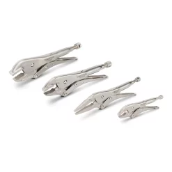 Cheapest ๐ TEKTON Straight, Curved, Long Nose Locking Pliers Set (4-Piece) ๐ฅฐ