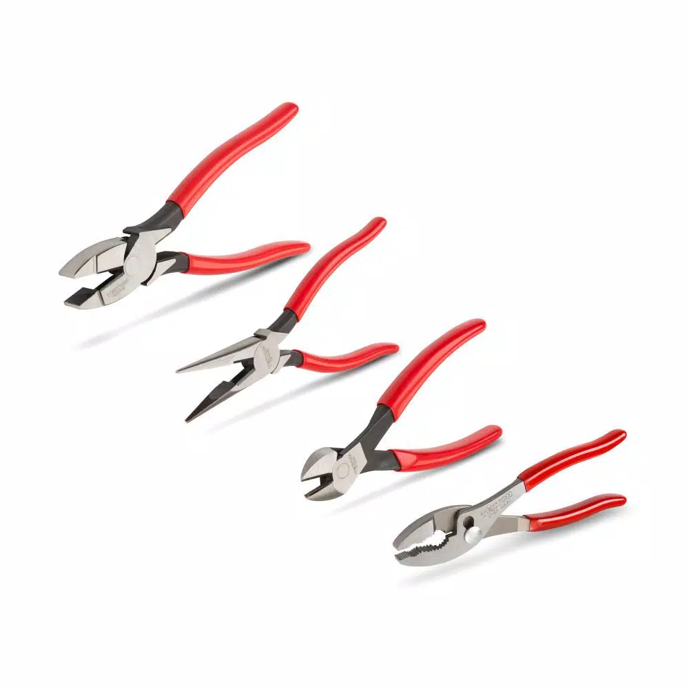 Budget β TEKTON Diagonal, Linemans, Long Nose, Slip Joint Pliers Set (4-Piece) π