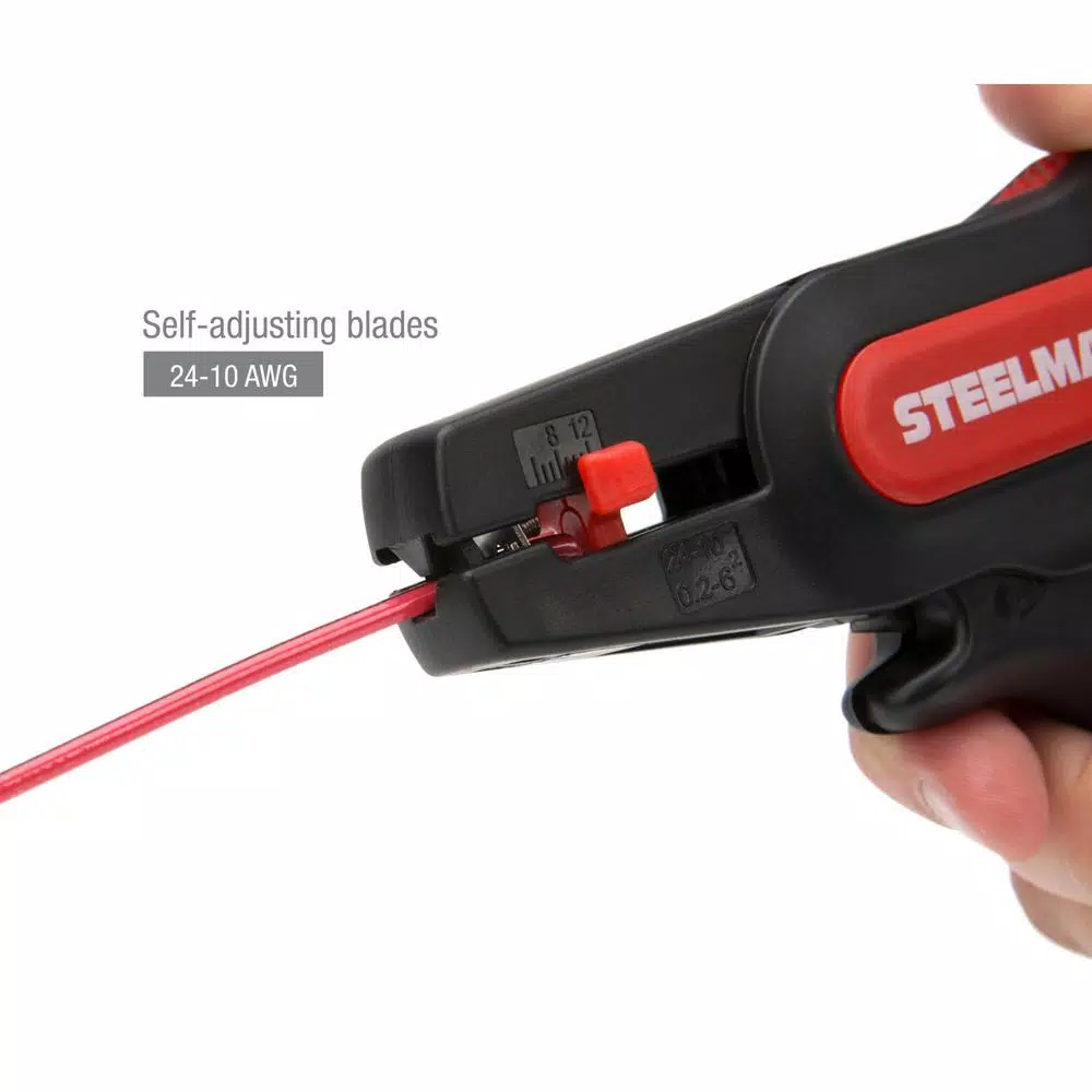Discount β¨ Steelman Self-Adjusting Pistol Grip Wire Stripper And Cutter β€οΈ - Image 4