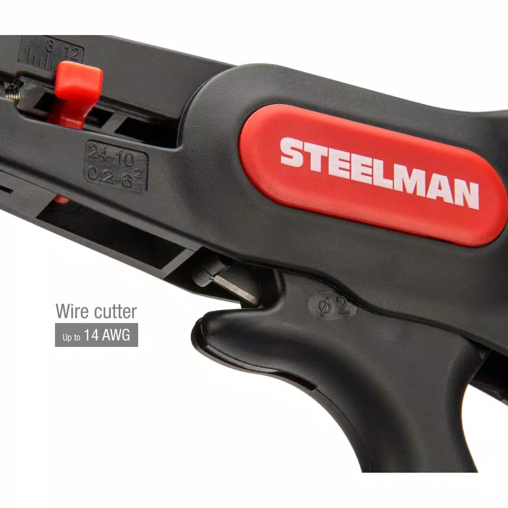 Discount β¨ Steelman Self-Adjusting Pistol Grip Wire Stripper And Cutter β€οΈ - Image 6