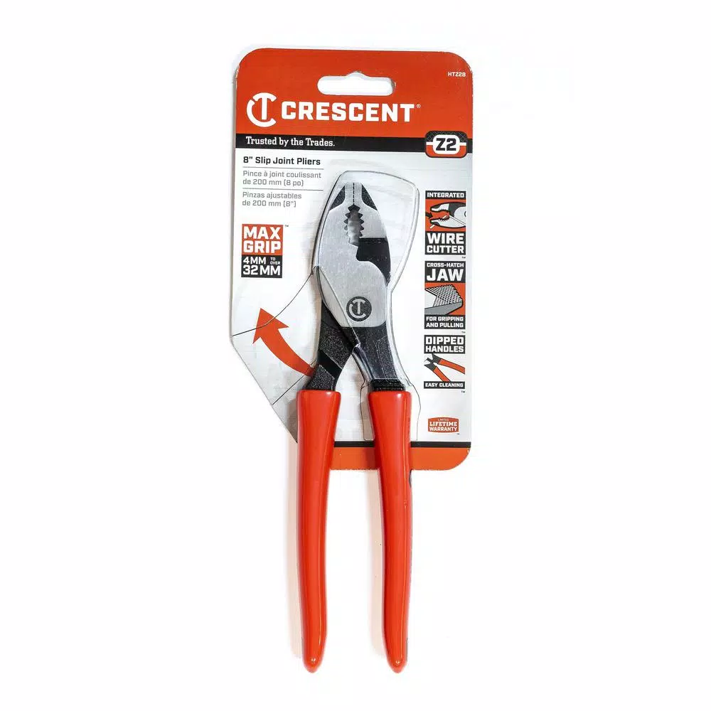 Deals β Crescent 8 In. Z2 Dipped Handle Slip Joint Pliers π - Image 2