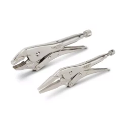 Coupon 👏 TEKTON Curved Jaw, Long Nose Locking Pliers Set (2-Piece) ❤️