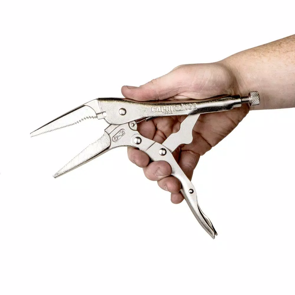 Brand new π Capri Tools Klinge 9 In. Long Nose Locking Pliers With Wire Cutter β¨ - Image 2