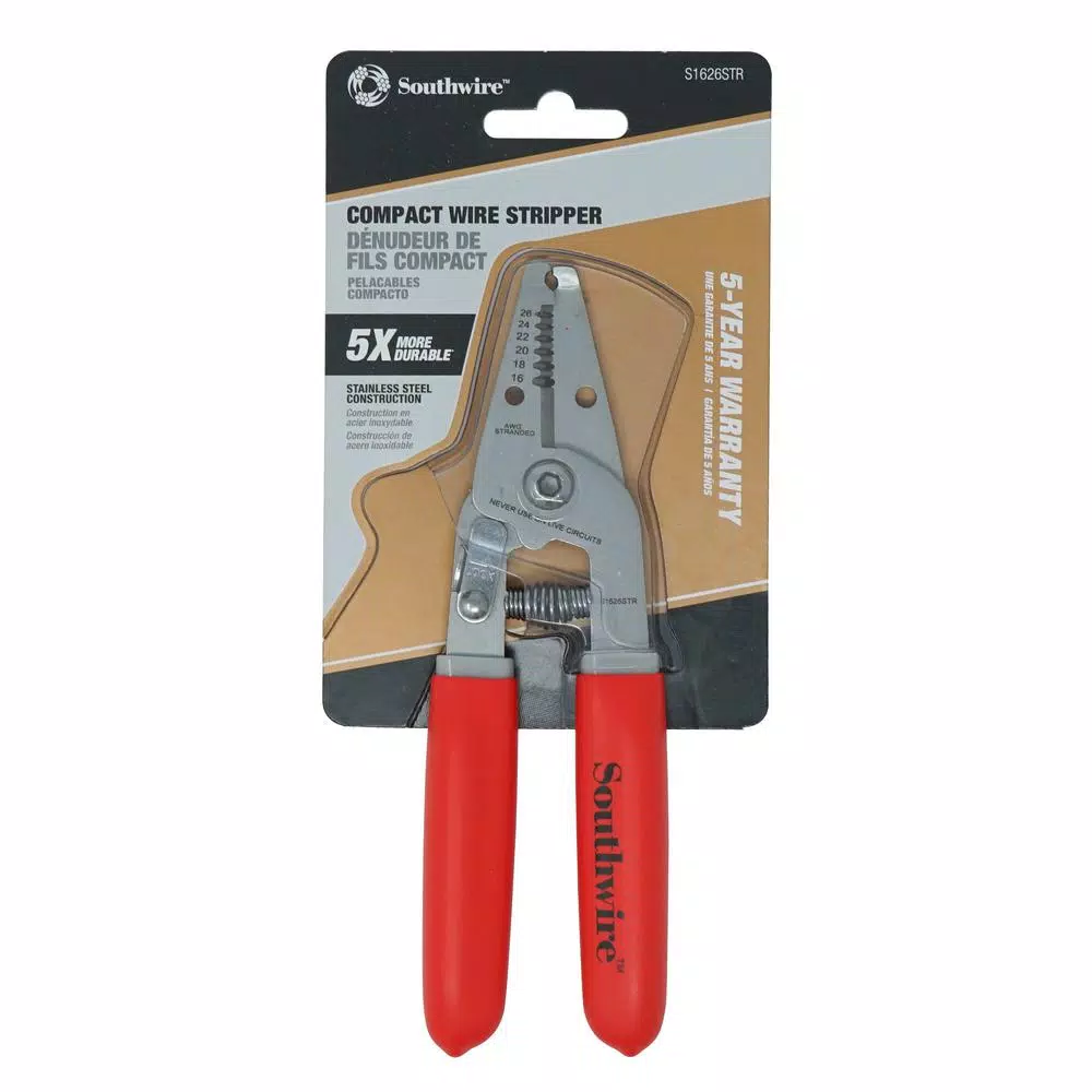 New π Southwire Compact Stranded Wire Stripper 16 AWG -26 AWG 𧨠- Image 2