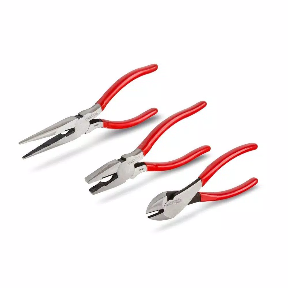 Best Sale 🎉 TEKTON Cutting, Lineman’s, Long Nose Pliers Set (3-Piece) 🥰