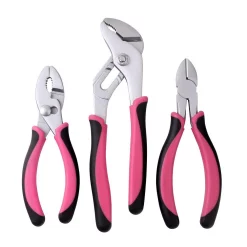 Deals 😀 Apollo 8 In., 6.5 In. And 6 In. Pliers Set In Pink (3-Piece) 🔥