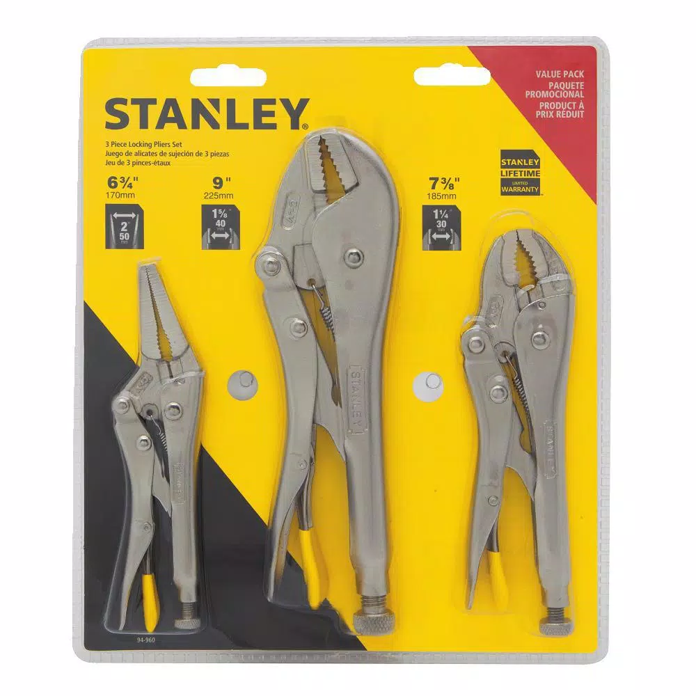 Best reviews of 🔔 Stanley Locking Plier Set ( 3-Piece) 🎁 - Image 9