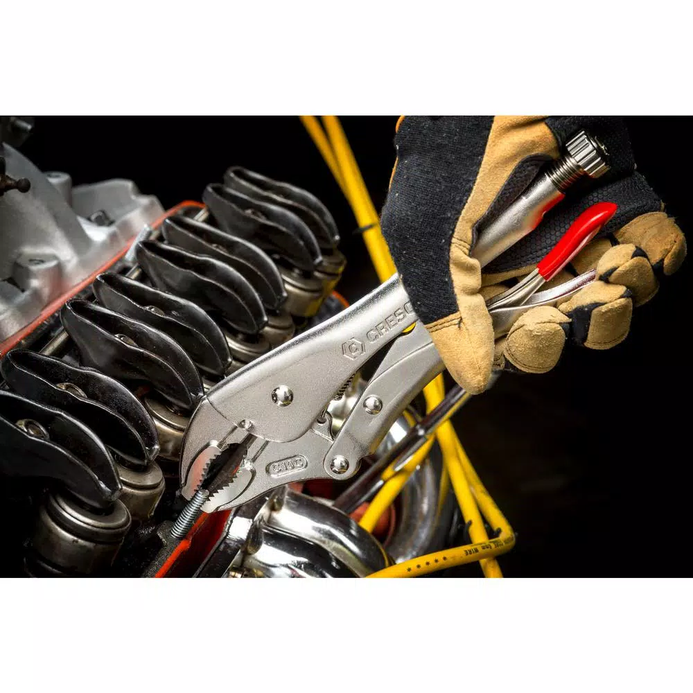 Best reviews of π Crescent 9 In. L Nose Locking Pliers With Wire Cutter π - Image 3