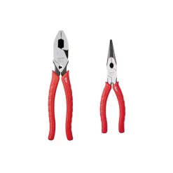 Buy π Milwaukee 2-Piece 9 In. High Leverage Linemanβs Pliers With Crimper & Long Nose Pliers Set β€οΈ