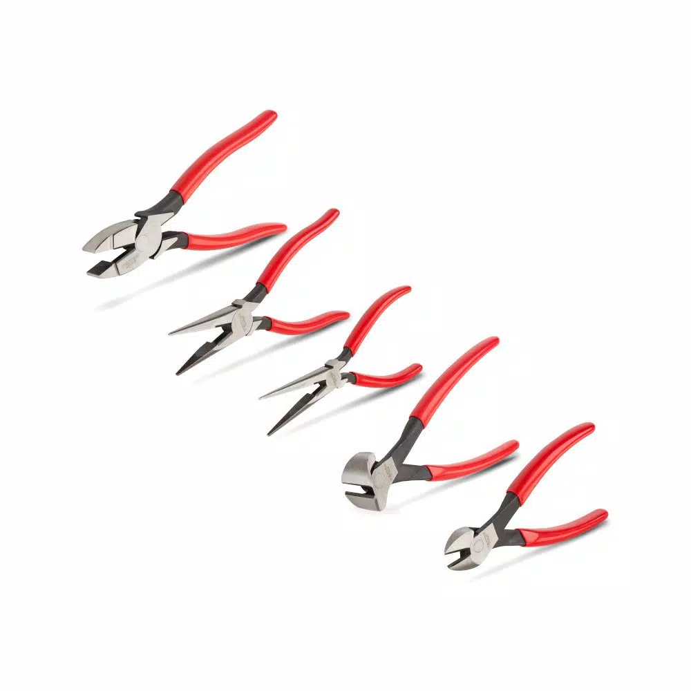 Promo 🤩 TEKTON Diagonal, End, Linemans, Long Nose Pliers Set (5-Piece) ❤️