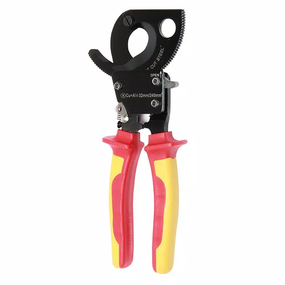 Deals 🎉 Pro'sKit Pro’sKit 9.4 In. VDE 1000-Volt Insulated Ratchet Cable Cutter 🎁