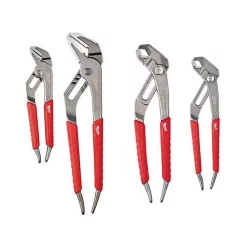 Best Sale ✨ Milwaukee 6 In./8 In./10 In. Straight-Jaw And V-Jaws Pliers Set (4-Piece) 🛒