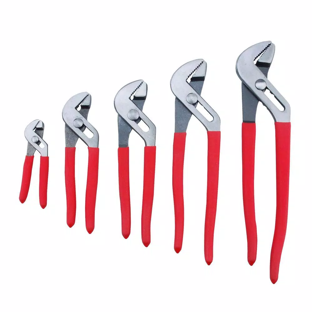 Deals 😍 Steel Core 4 In. To 12 In. Tongue And Groove Joint Pliers Set (5-Piece) 😍